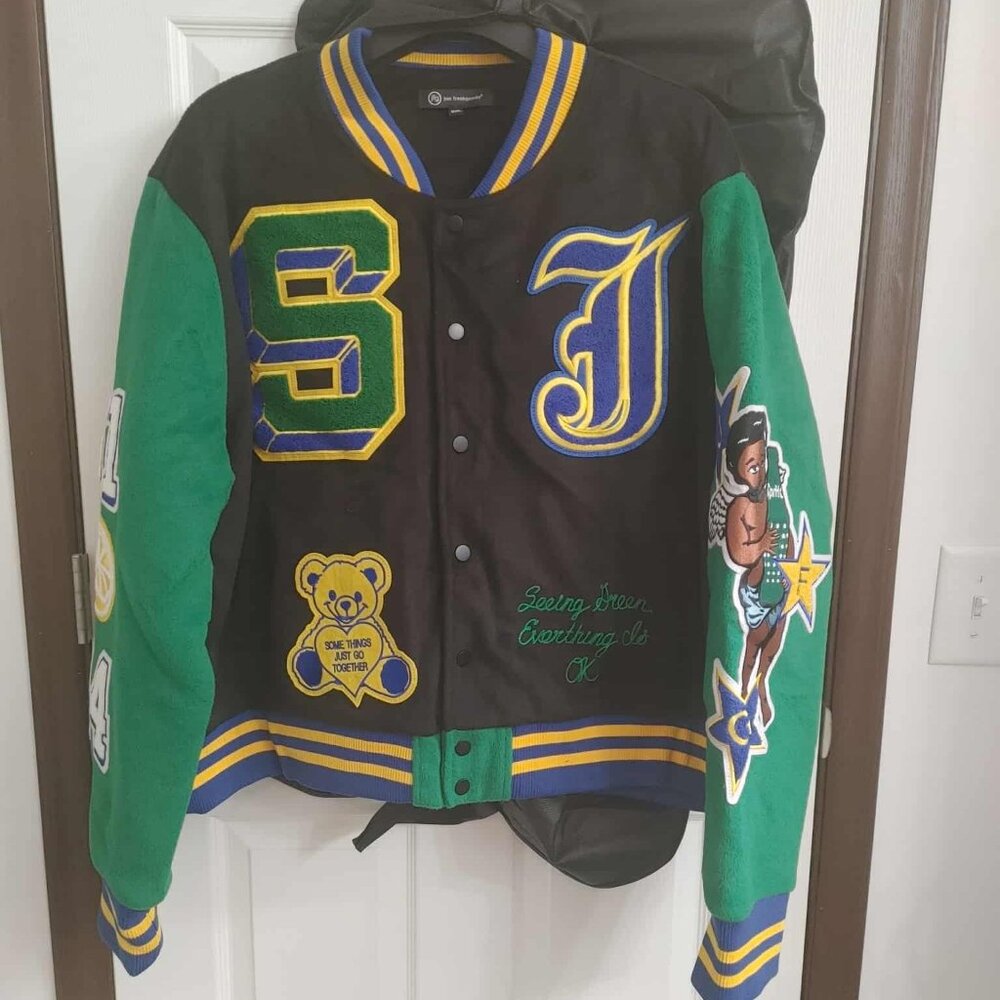 ✅SOLDOUT✅Joe Freshgoods x Sprite Image Is Nothing Varsity Jacket|2024|2XL|Black